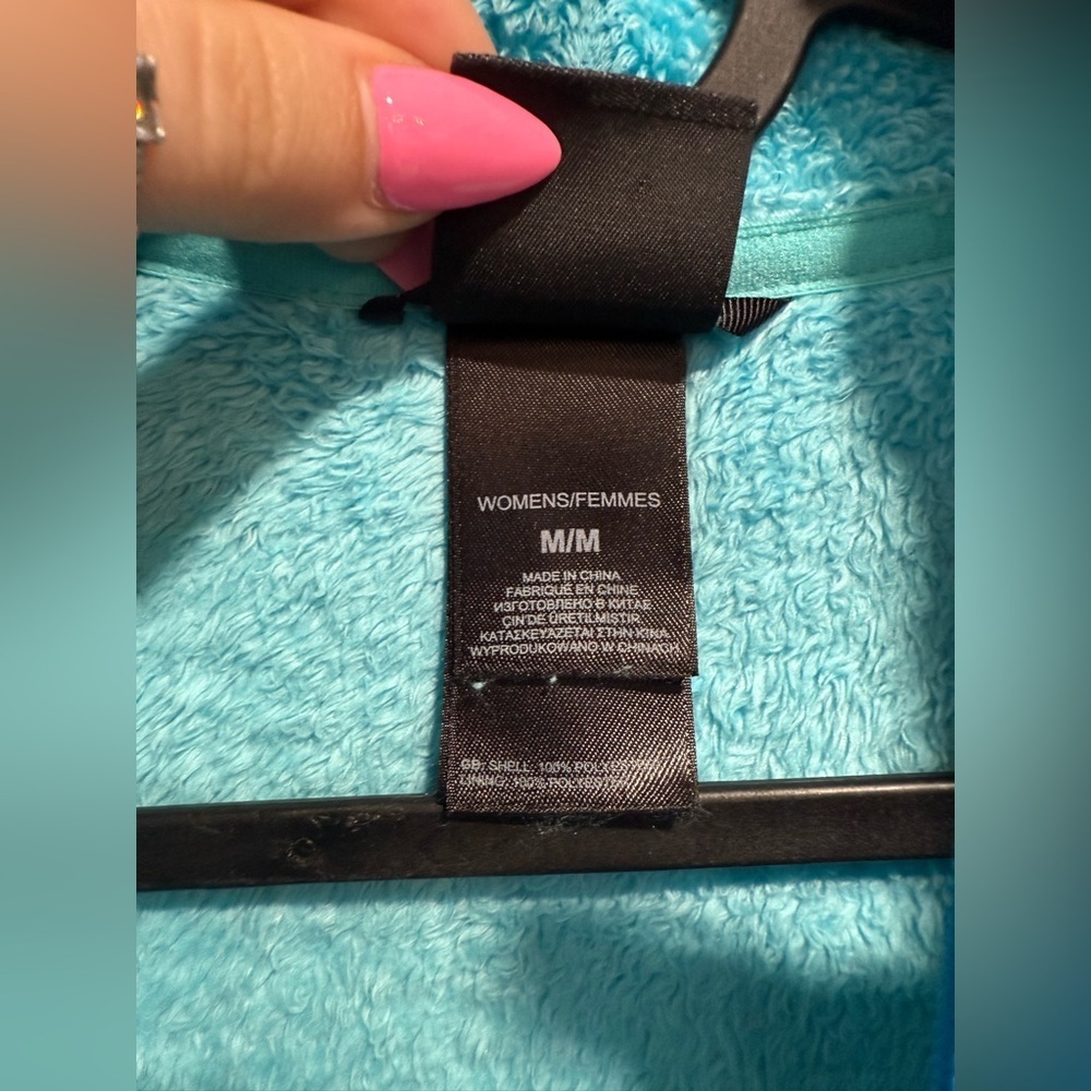The North Face Turquoise Fleece Jacket - Picture 5 of 6
